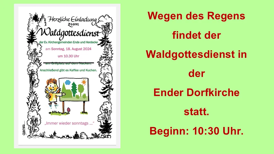 Waldgottesdienst